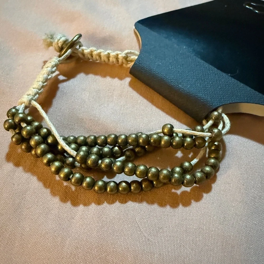 Bronze Beaded Bracelet NWT